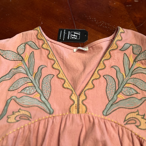 Sunday Up Embroidered Mini Dress Sz L NWT - Picture 6 of 6